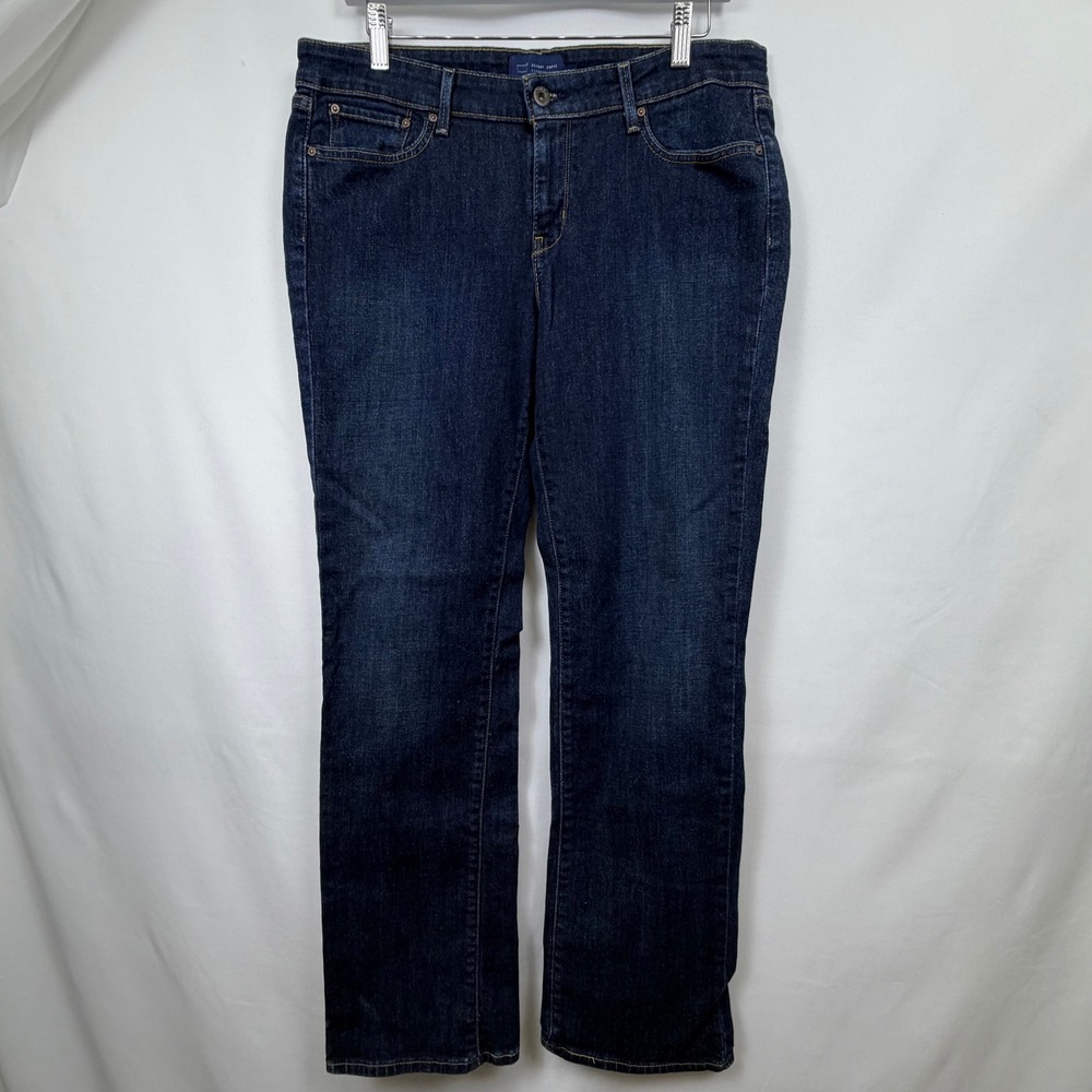 Levis Slight Curve Classic Straight Leg Jeans Womens 14 Dark Wash Indigo Denim